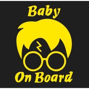 5 inch harry potter baby on board vinyl decal